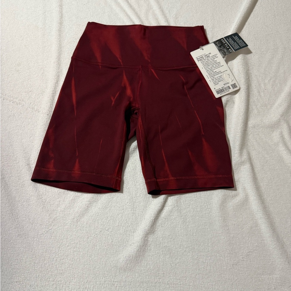 LULULEMON Wunder Train Shorts Womens Sz 6 Fade  High Rise Training NWT